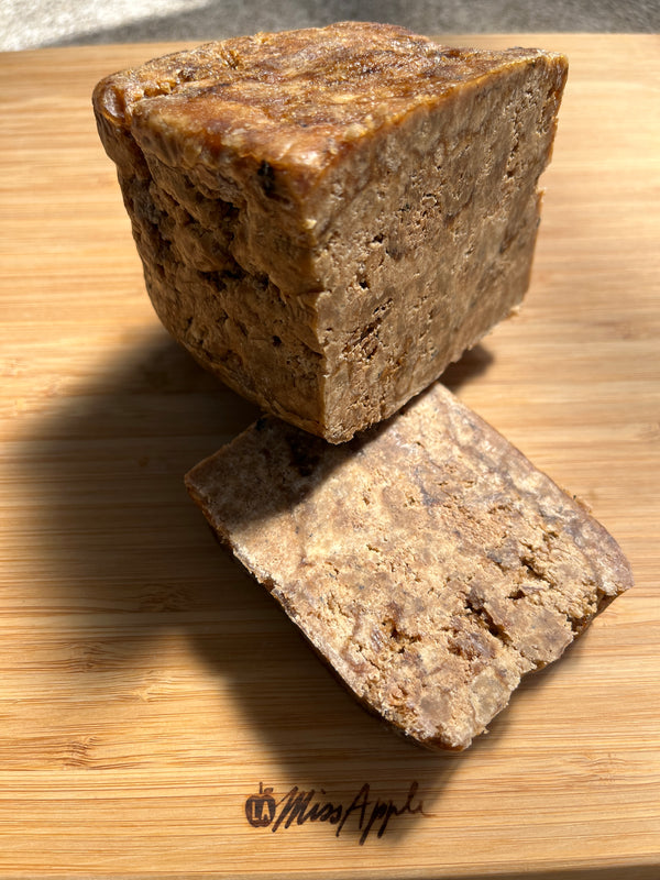 Raw African Black Soap Unscented- Palm oil free